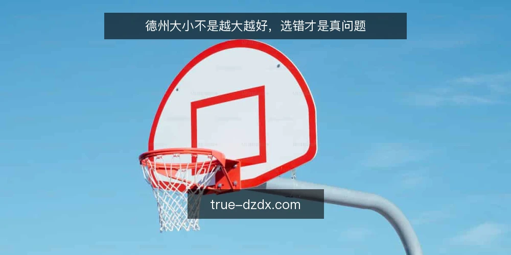德州大小不是越大越好,选错才是真问题 — 先立一个判断框架:德州大小到底在比什么 配图