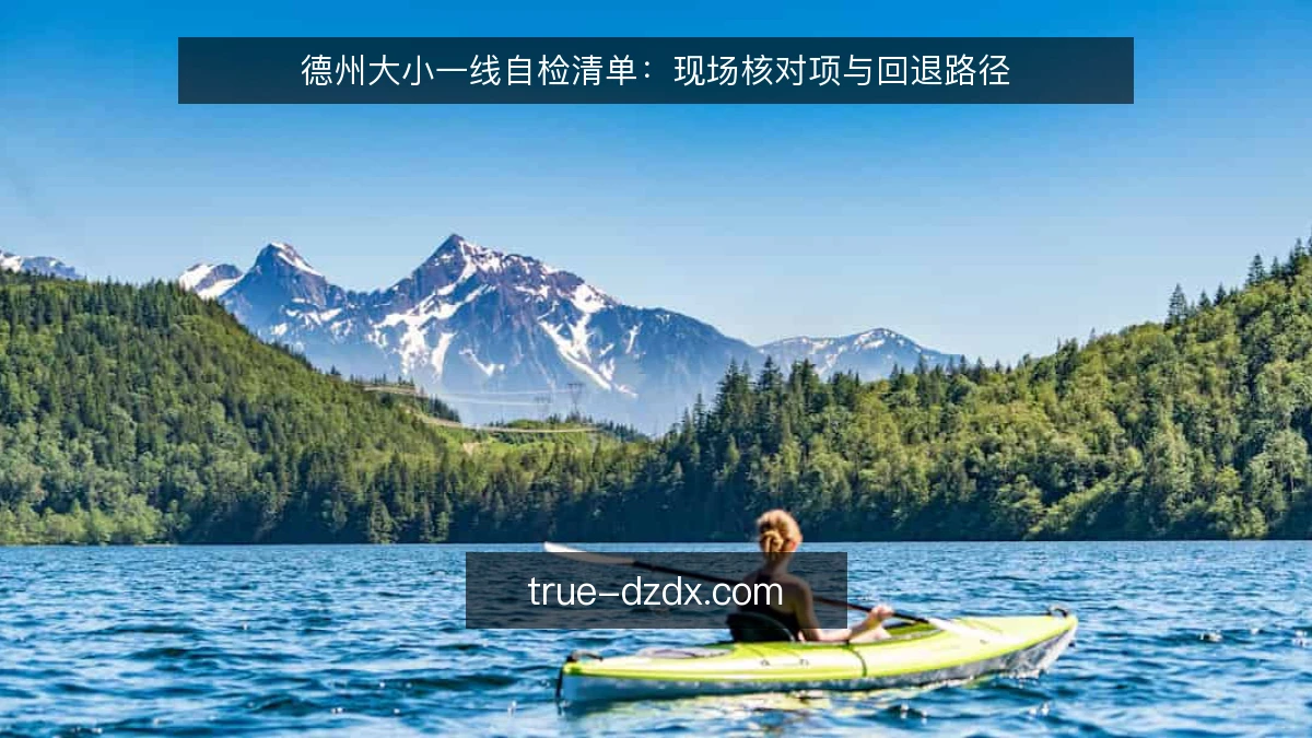 德州大小一线自检清单：现场核对项与回退路径
