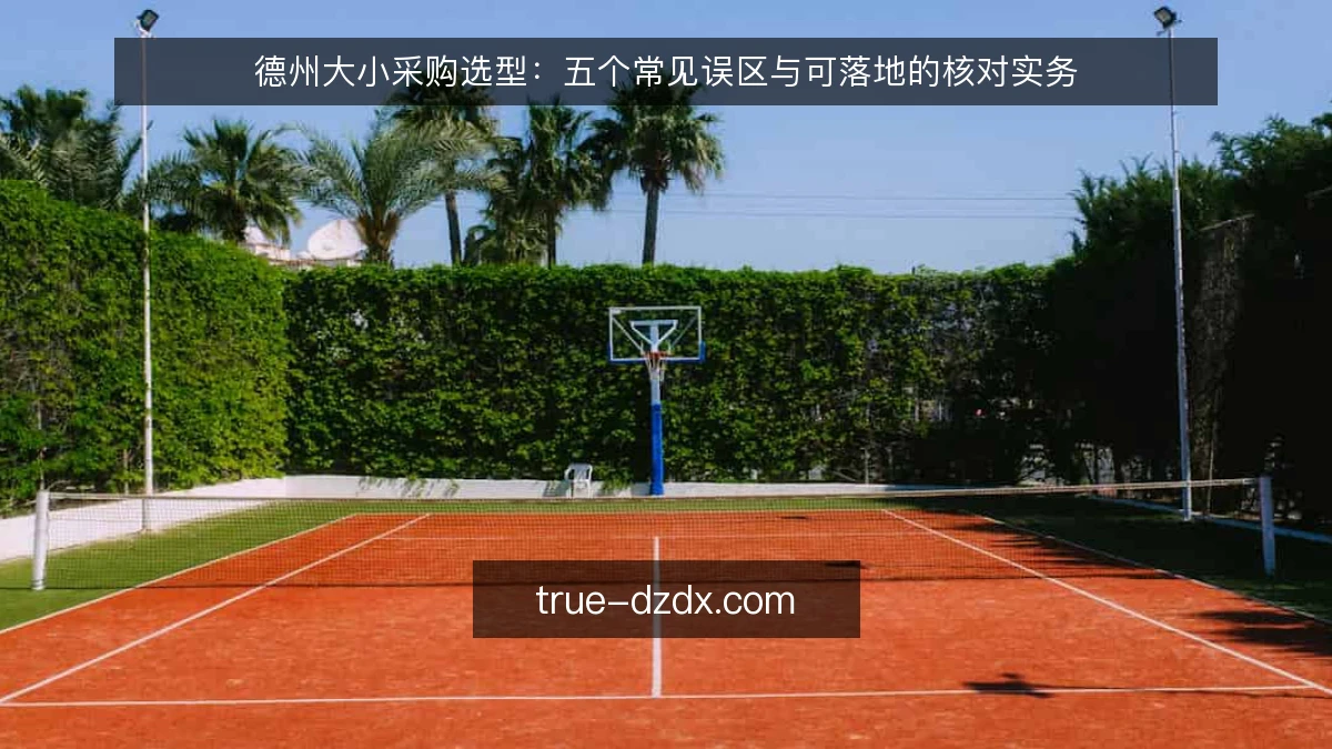 德州大小采购选型:五个常见误区与可落地的核对实务