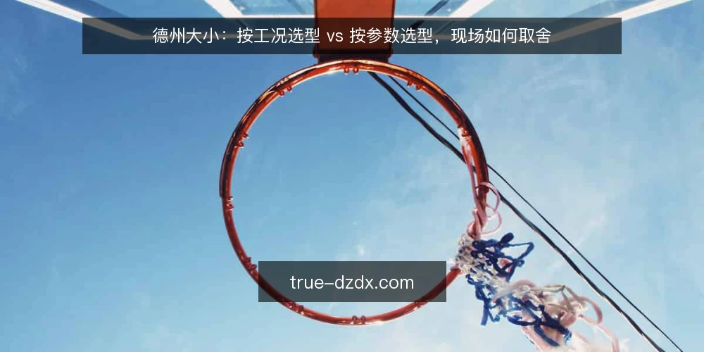 德州大小:按工况选型 vs 按参数选型,现场如何取舍 — 现场先看哪些信号 配图